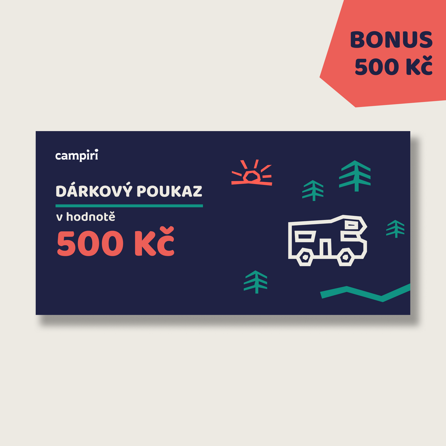 Voucher 500 Kč + 500 Kč zdarma