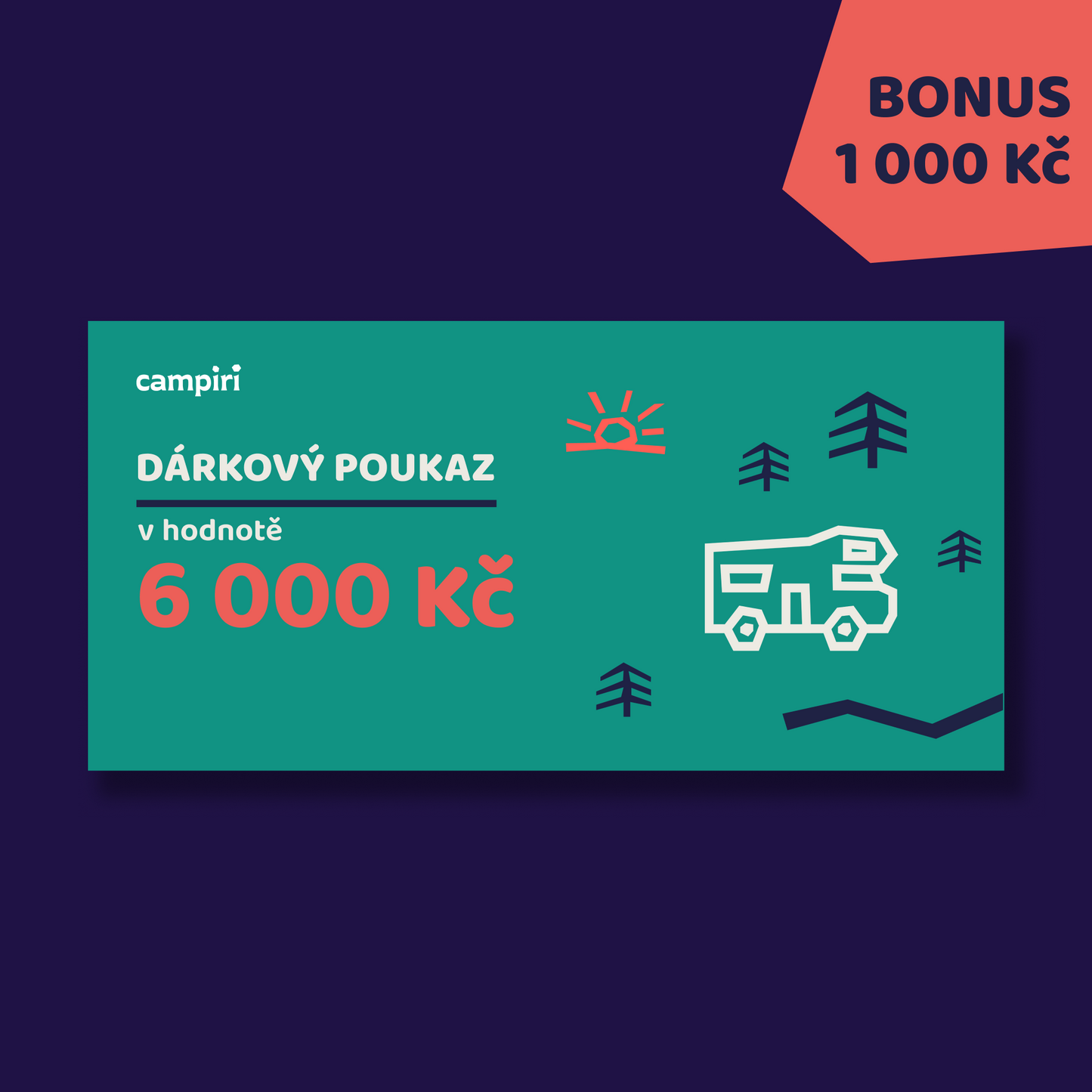 Voucher 6000 Kč + 1000 Kč zdarma
