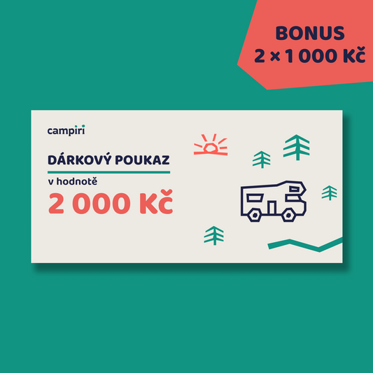 Voucher 2000 Kč + 2x1000 Kč zdarma